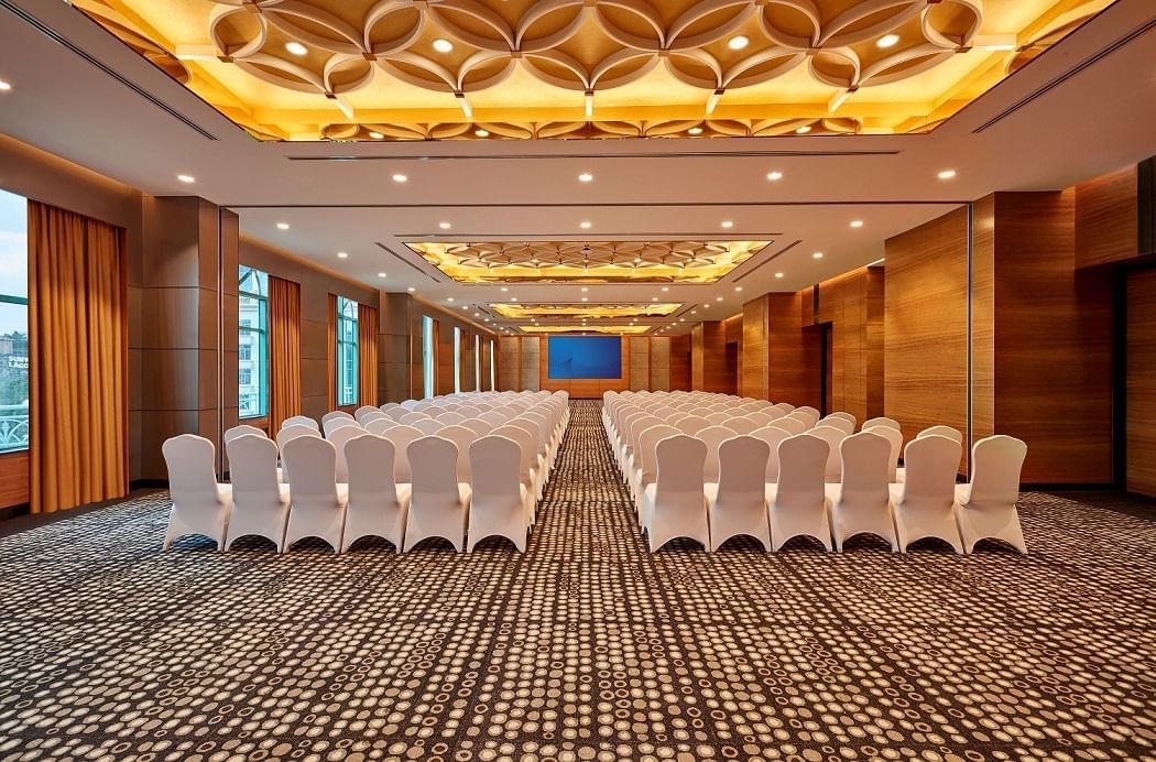 Theatre-style seating in Grand Lagoon Ballroom at Sunway Lagoon
