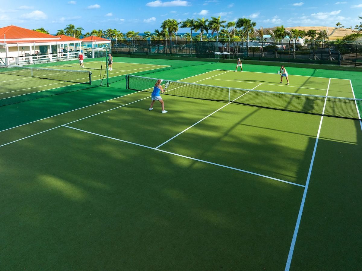 tennis court at The Buccaneer St. Croix Resort 