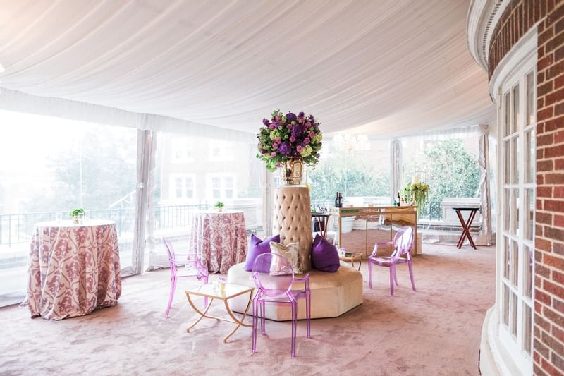 Terrace best places at Warwick Melrose Hotel Dallas Ballroom