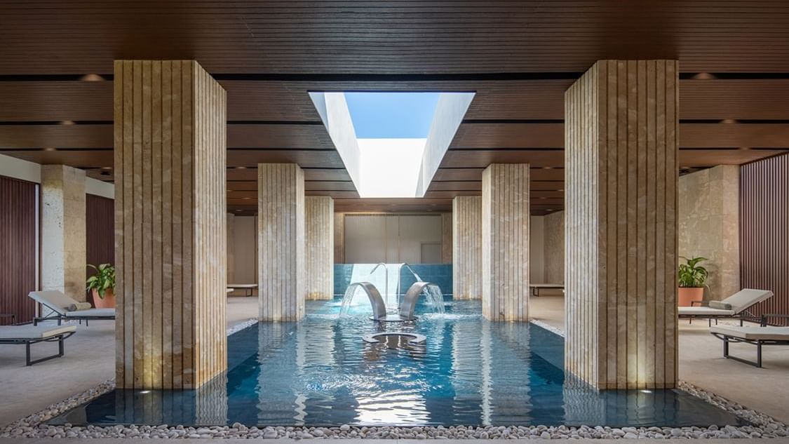 Indoor pool in Feel Spa at Live Aqua Resorts