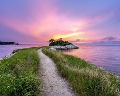Beach view at Sunset