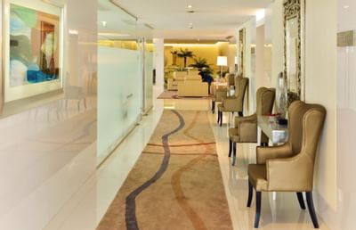 Pre-function area by the Hallway at Hotel Presidente Luanda
