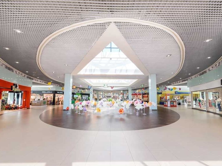 Interior of Tom Shopping Center near Ana Hotels in Romania