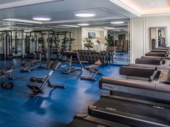 Fully equipped gym at Palazzo Versace Dubai