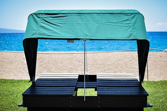 Close-up of a sun lounge at Ka'anapali Beach Hotel Hawaii