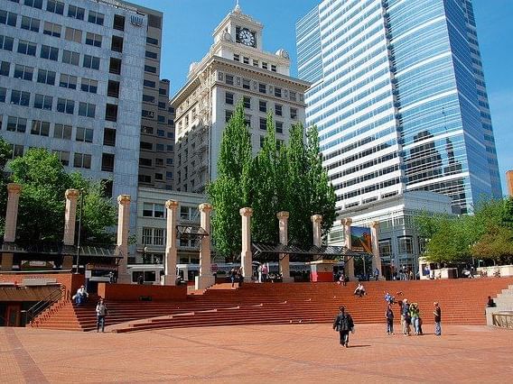 Pioneer Courthouse Square Portland