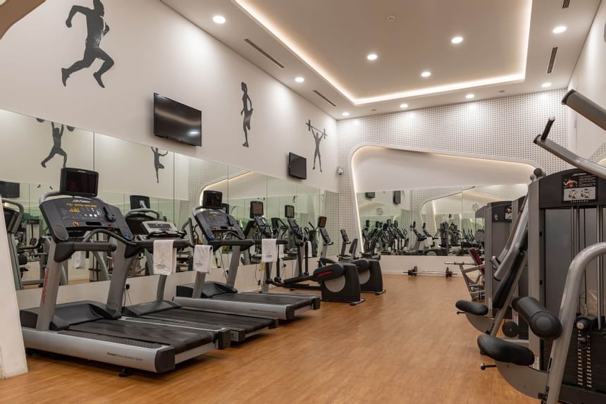 Fitness Gym Treadmills in Sealine Beach Resort