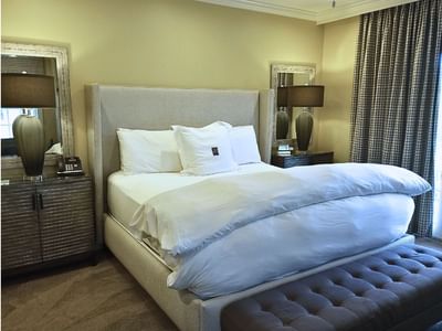 Creekside East no. 6 with large bed and night stand in Inn at Willow Grove