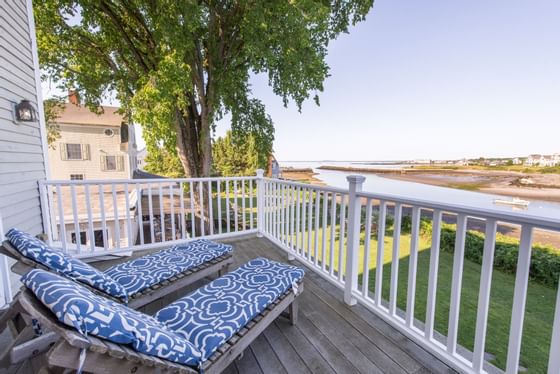 The balcony in Inn King Water view at The Breakwater Inn & Spa