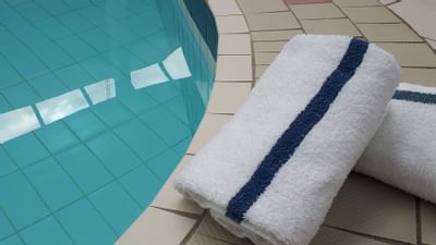 pool towels alongside the pool at The Inn of Waterloo
