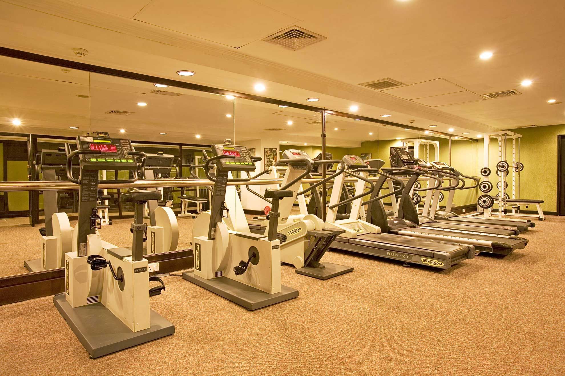 Fitness Centre with exercise machines at Sunway Hotel Phnom Penh