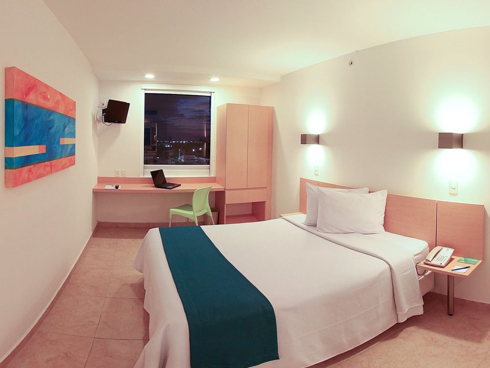 Bedroom arrangement of Accessible Room at One Hotels