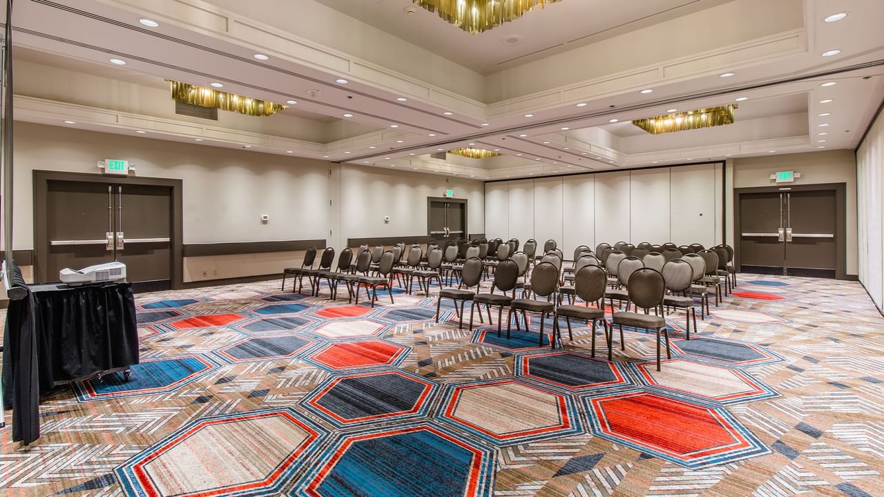 presentation in a meeting room