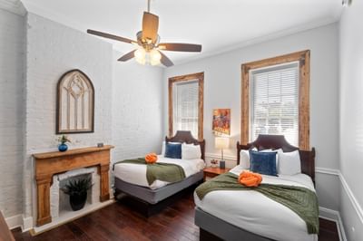 Updated Petite Two Double Beds