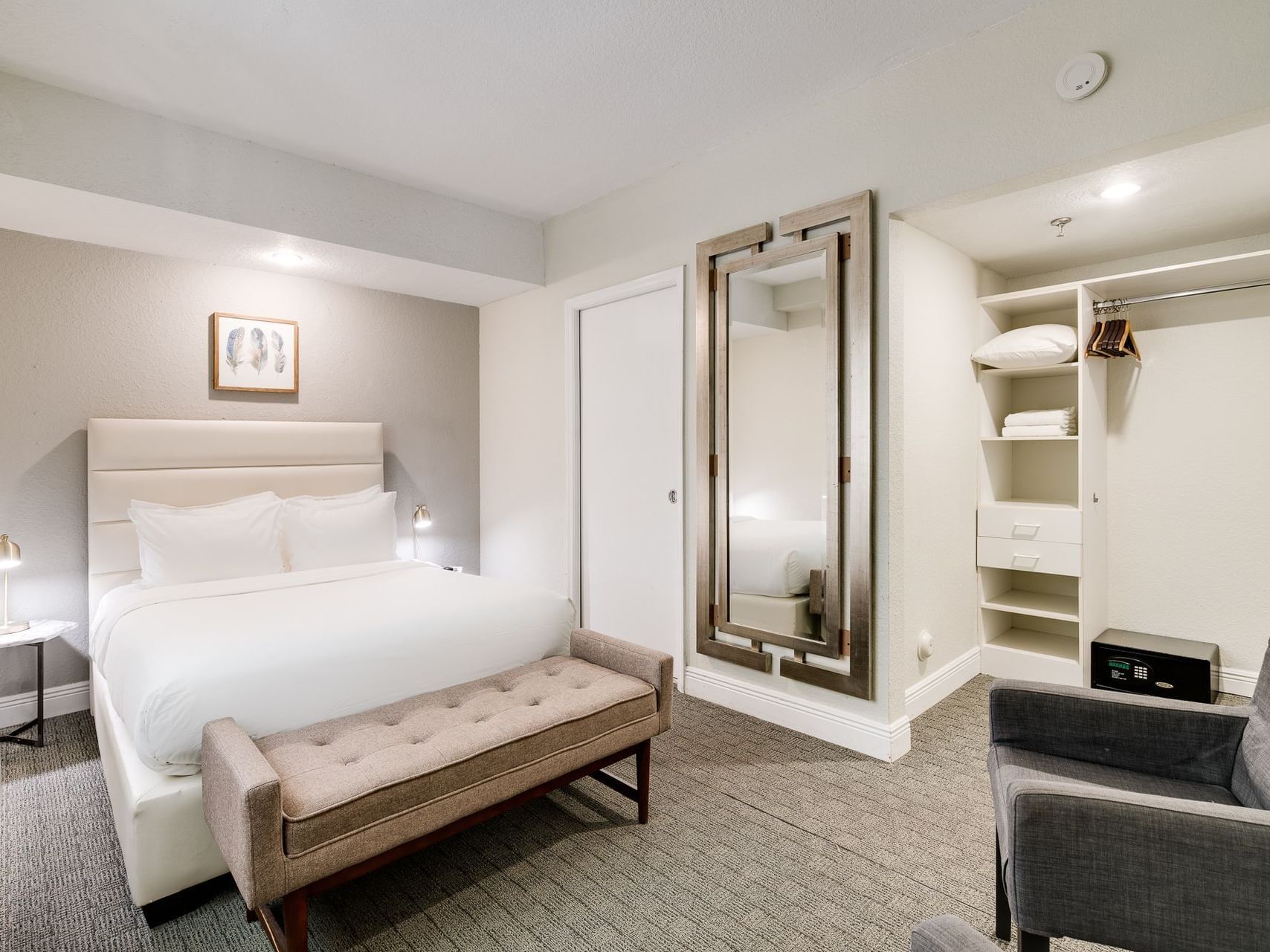 Interior of the Accessible One-Bedroom Suite at Crest Hotel