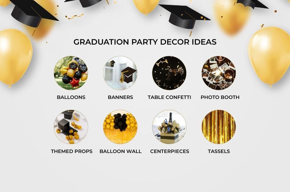 List of graduation party decor ideas