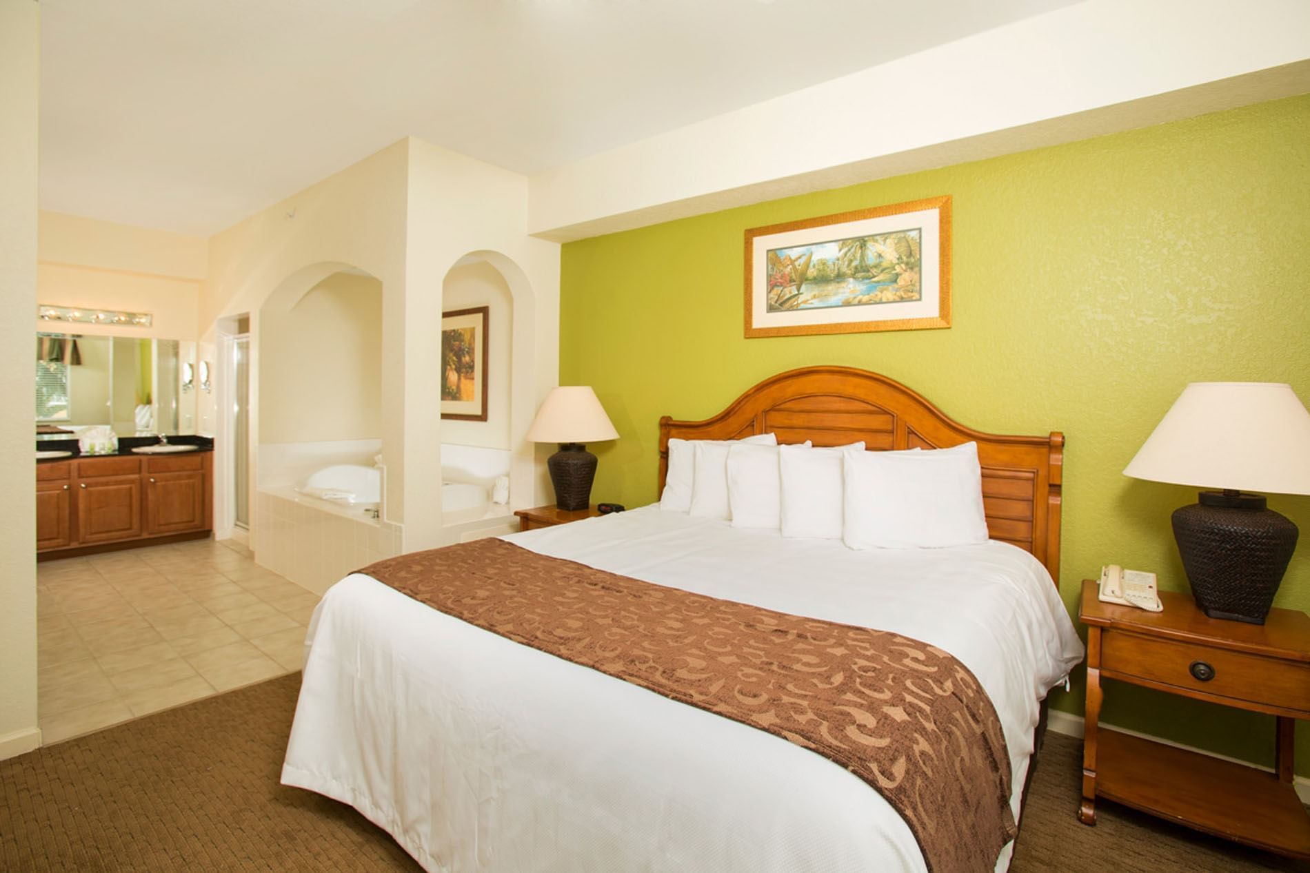 Master Bedroom in our 2-, 3-, and 4- bedroom suites