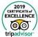 Tripadvisor Certificate of Excellence for Two Seasons Hotel & Ap