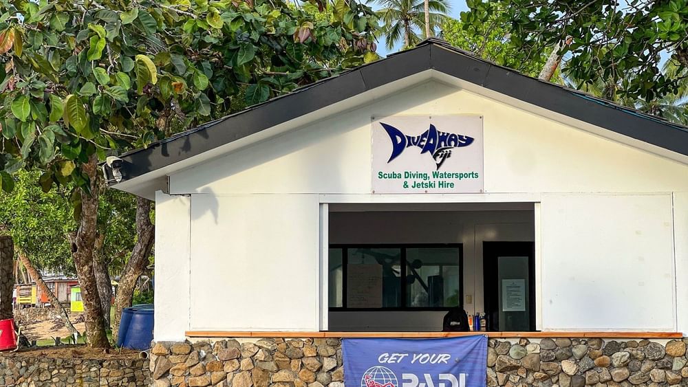 Dive Centre building at The Naviti Resort in Korolevu.