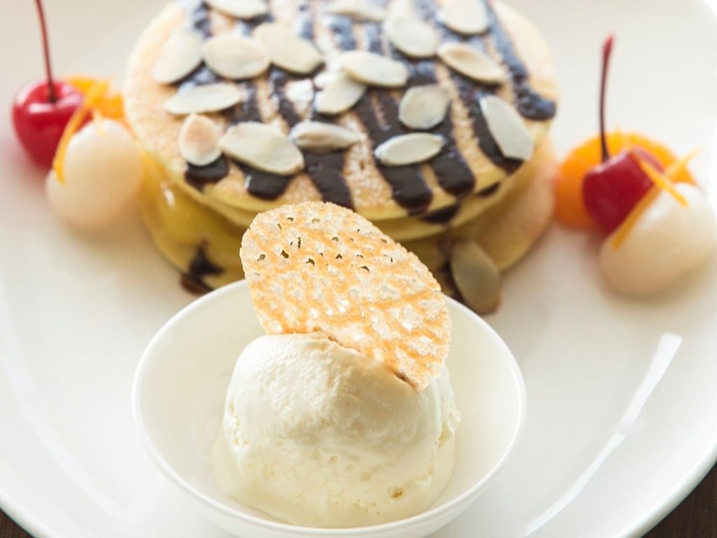 A sweet dish served for in-room dining