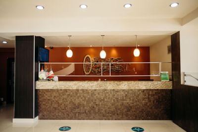 Front desk by the Reception at Araiza Hotel Hermosillo