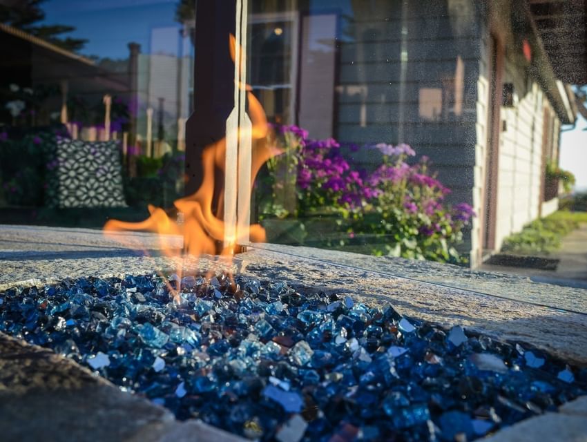 sea otter inn fire pit area