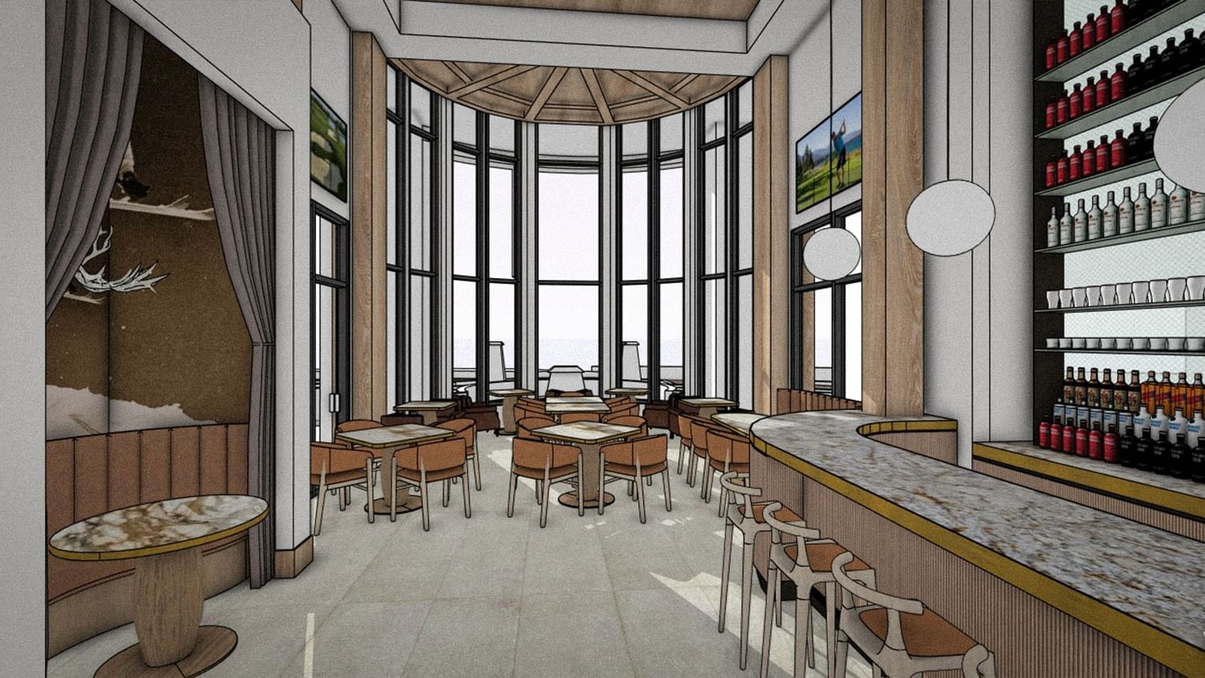 Cena Lounge rendering