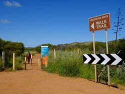 Walking path in Geraldton Regional Art Gallery, Nesuto Hotels