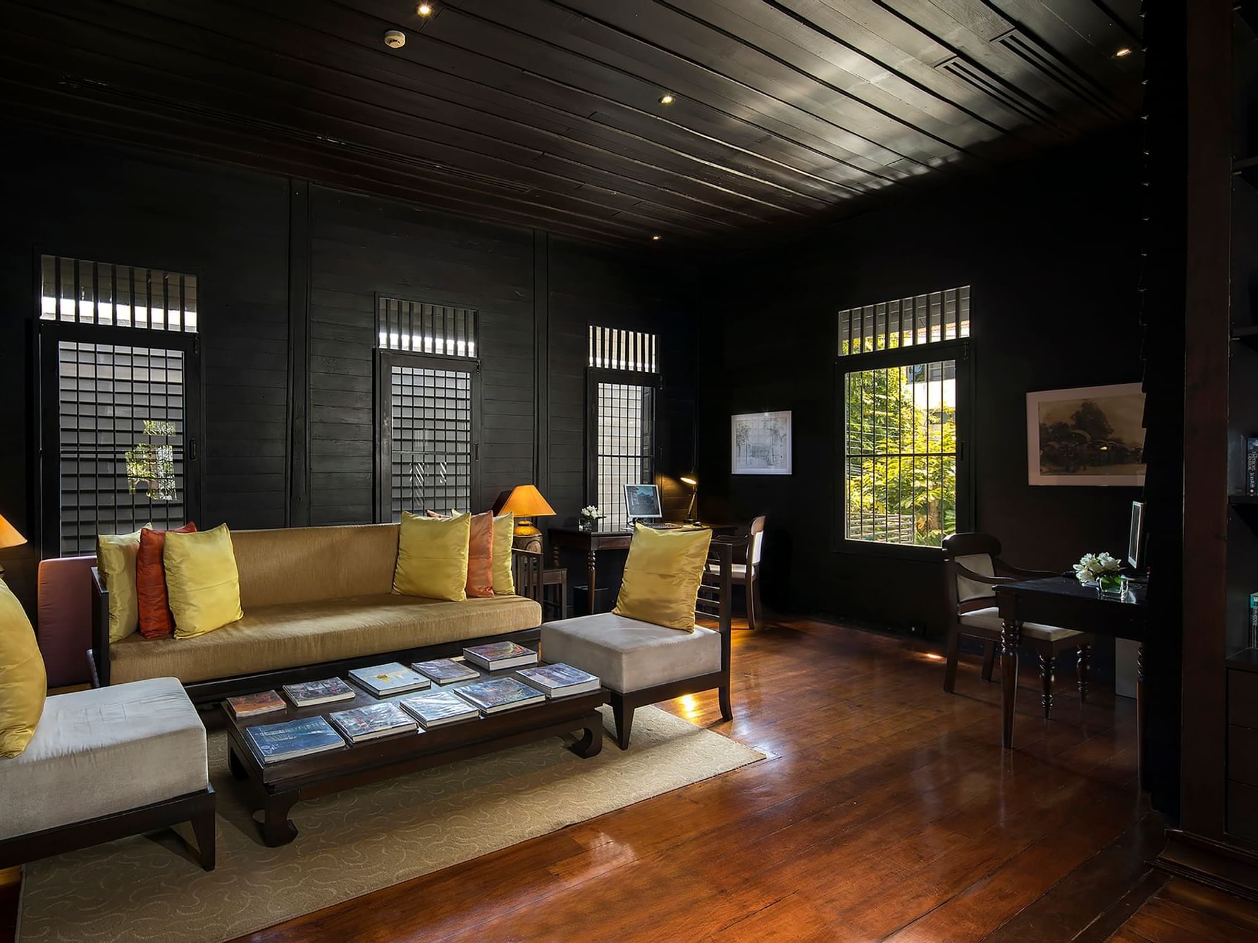 Library with sofa at U Hotels and Resorts