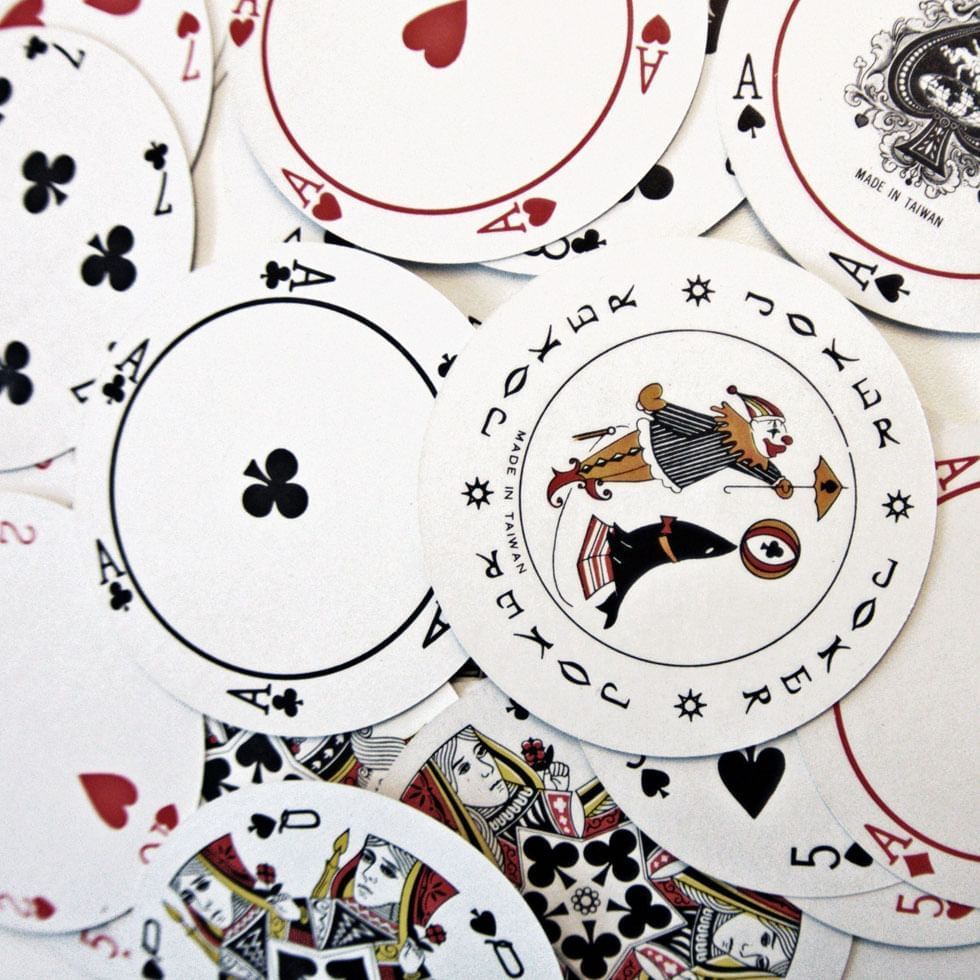 Close-up of Casino Playing Cards at Falkensteiner Hotels