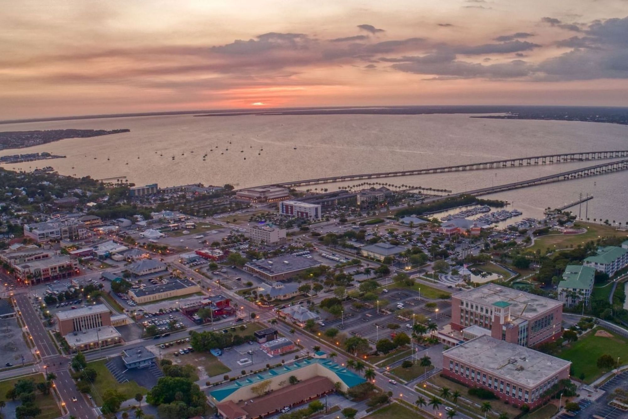 Birds eye view of Punta Gorda Florida
