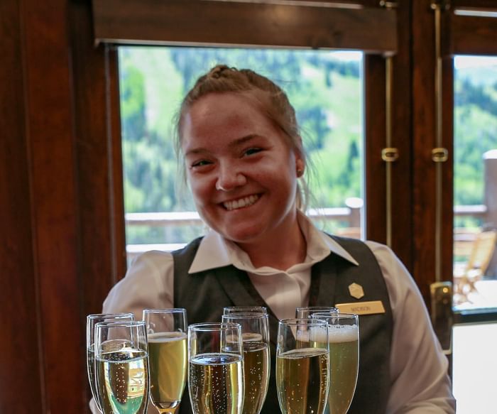 Headshot image of waitress captured at Stein Eriksen Lodge