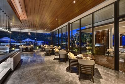 Classical Italian dining in terrace at The Danna Langkawi