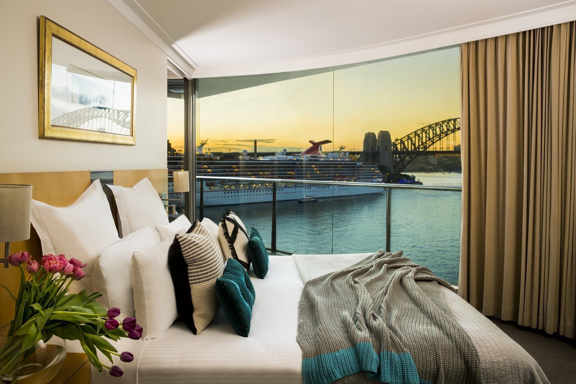 Bedroom facing the Harbour Bridge