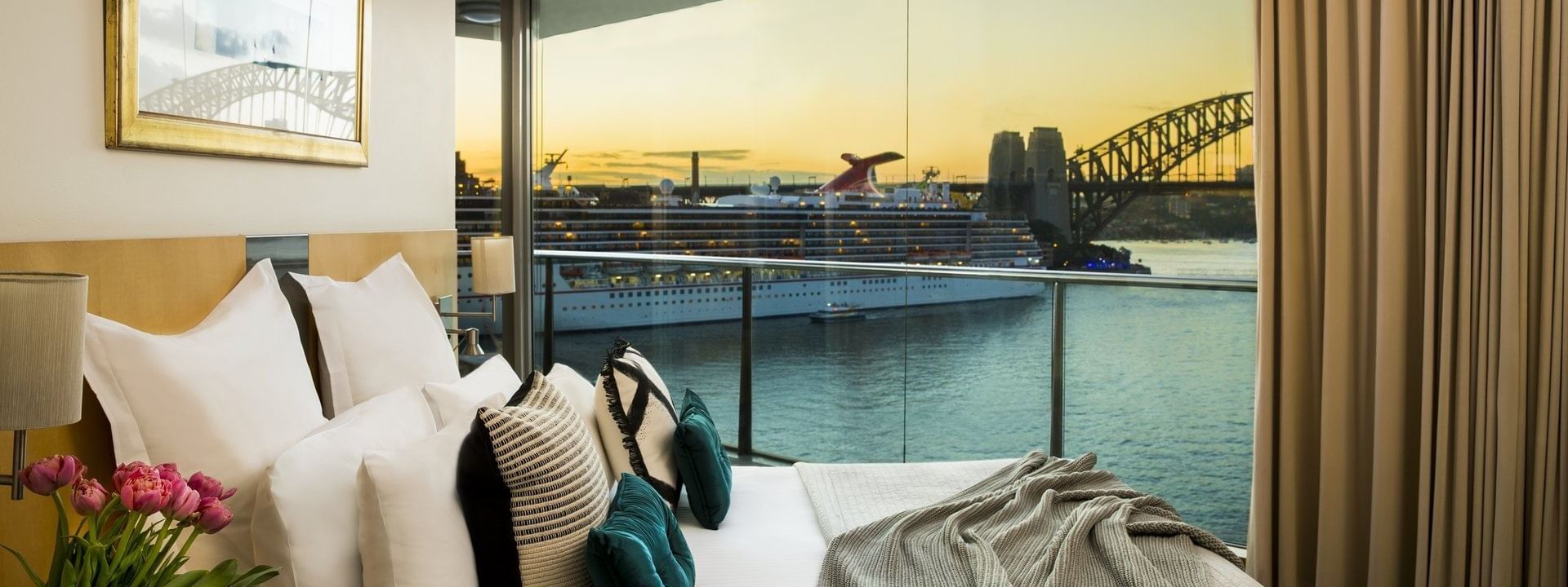 Two-bedroom harbour view Suite at Pullman Quay Grand Sydney