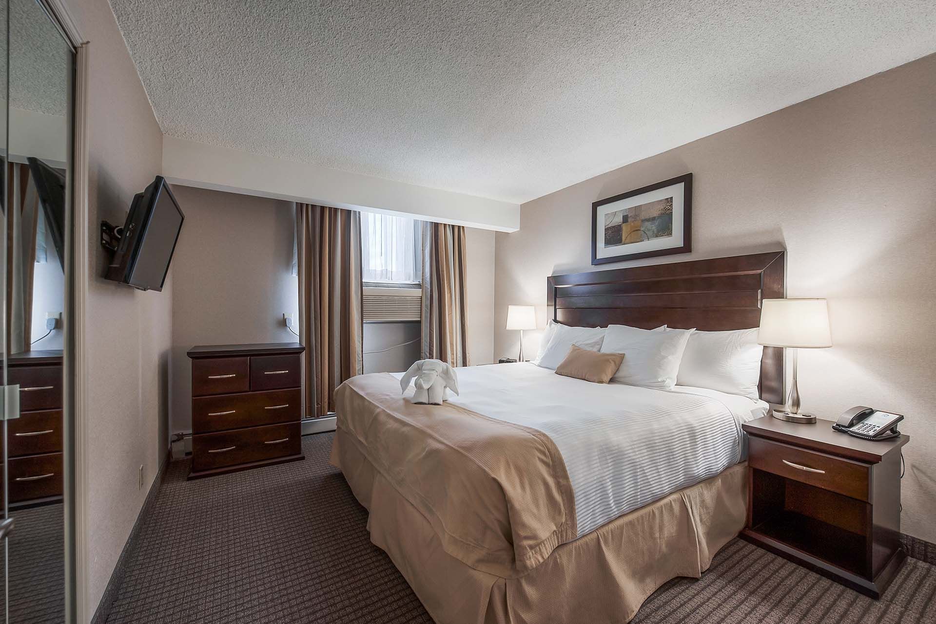 King Bedroom in one of our suites