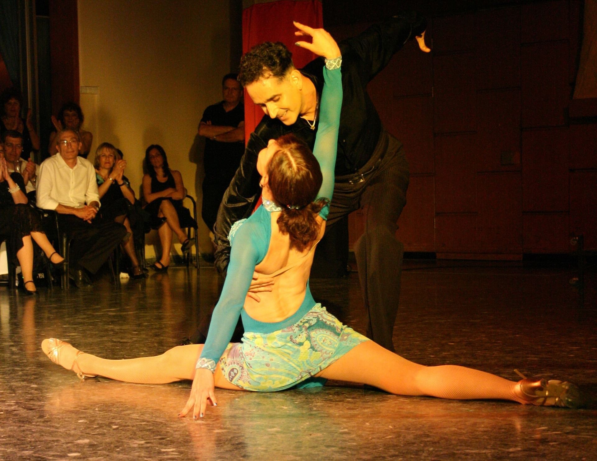 Latin couple dancing tango.