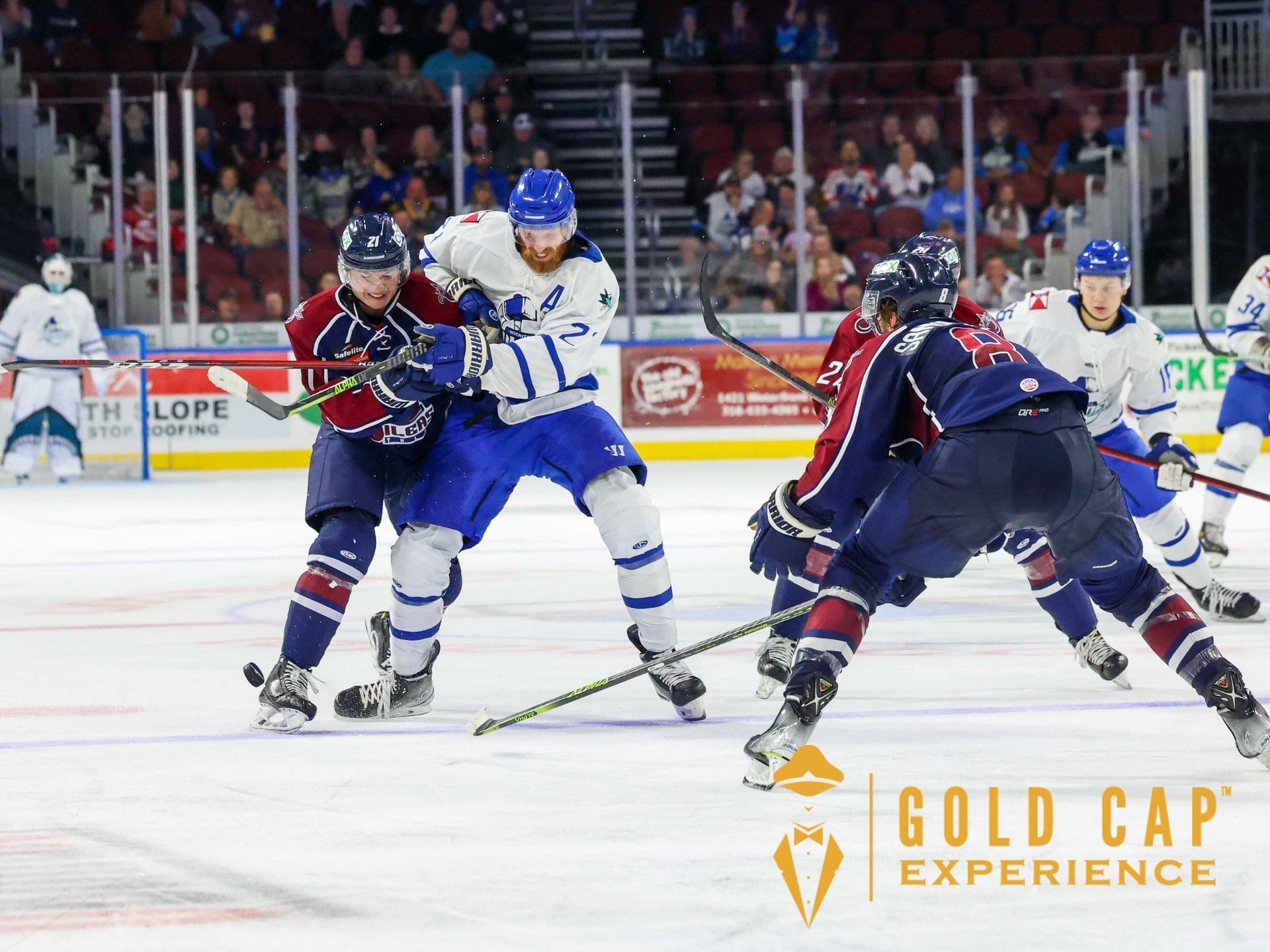 Wichita Thunder Hockey team at Intrust Bank Arena near Hotel at Old Town