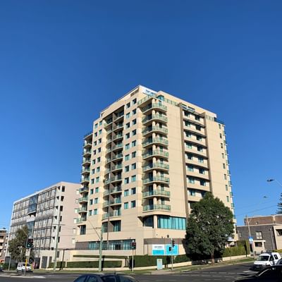 Exterior view of Nesuto Parramatta Sydney Apartment Hotel