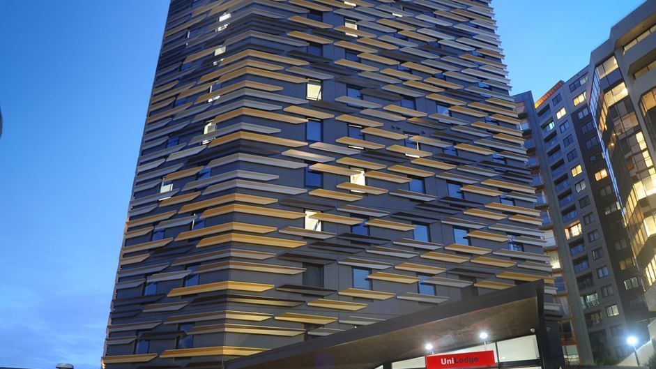 Outside-building-entrance-night