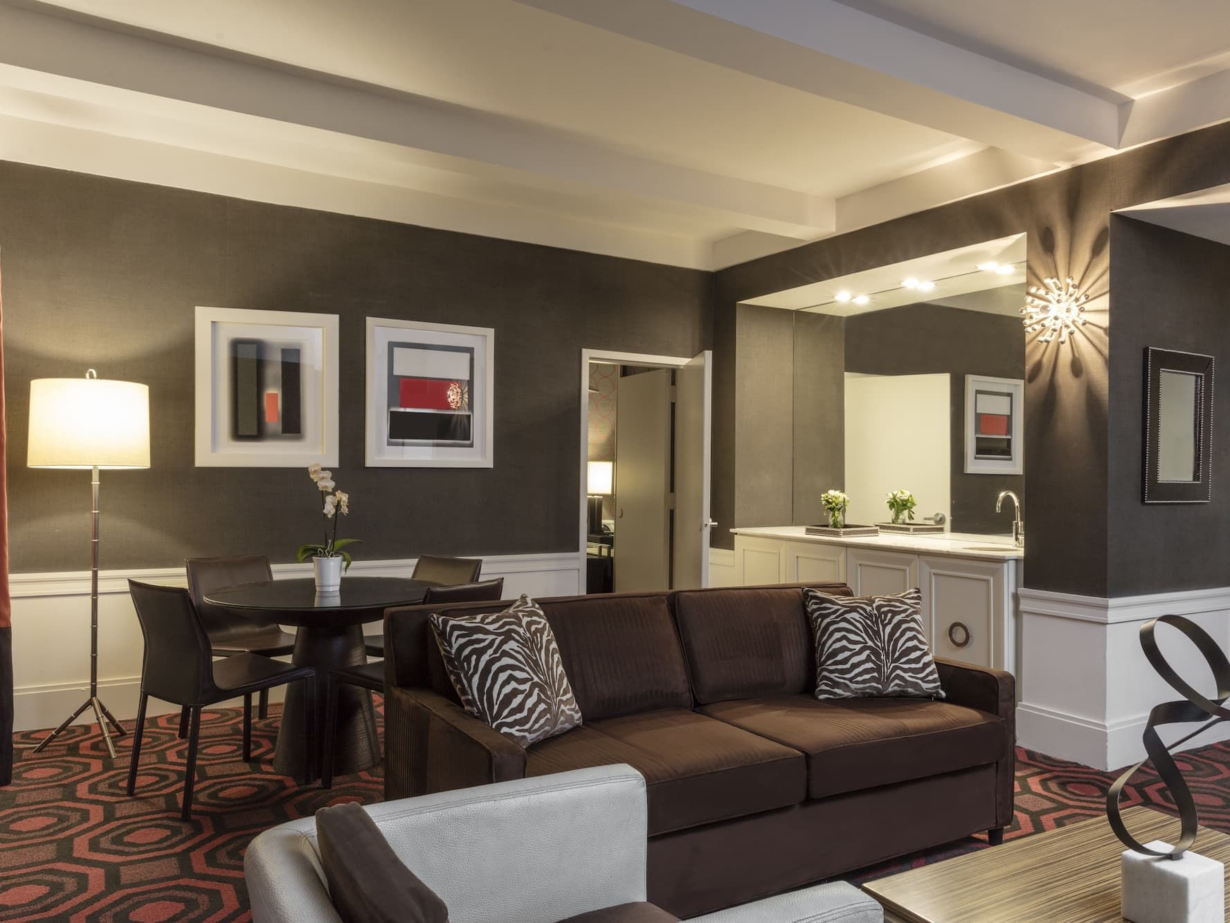 Empire Hotel Deluxe One Bedroom Suite Living Area