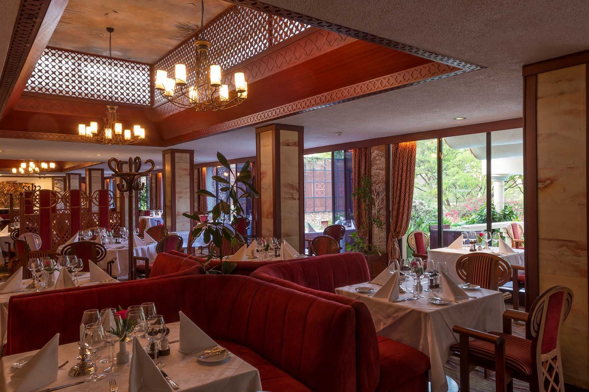 Dining area in Pan Asian Restaurant at Nairobi Serena Hotel
