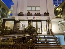 Exterior view of the hotel entrance at Stay Hotel Waikiki