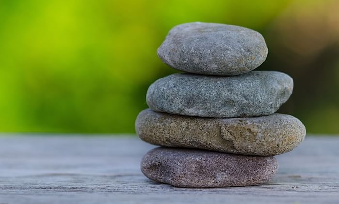 Stones stacked up.