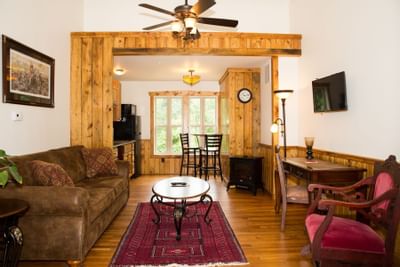 Living room of a Lodge at Gettysburg.