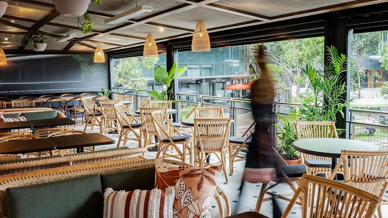 Pumphouse Sydney dining area at Novotel Sydney Darling Square