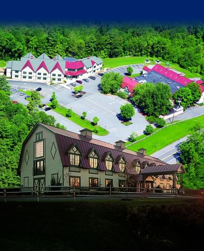 Exterior view of the property with aerial photo superimposed in