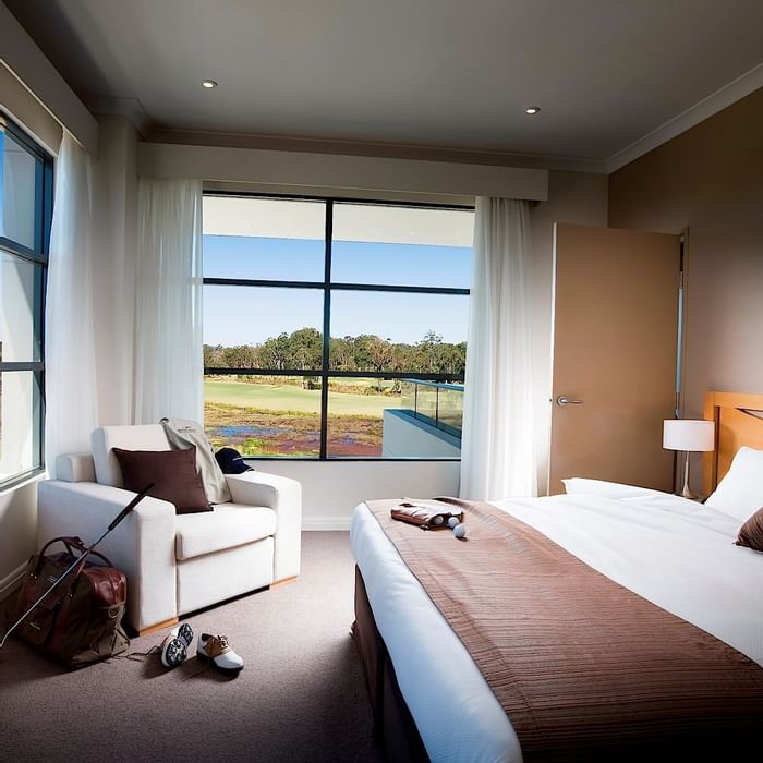 Beautiful room of stunning views perfect to rest after a round of golf