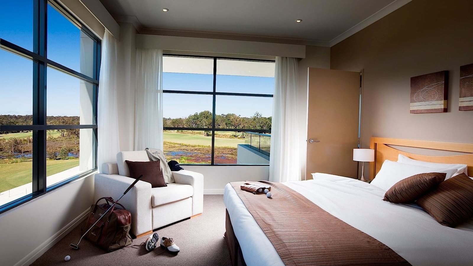 Beautiful room of stunning views perfect to rest after a round of golf