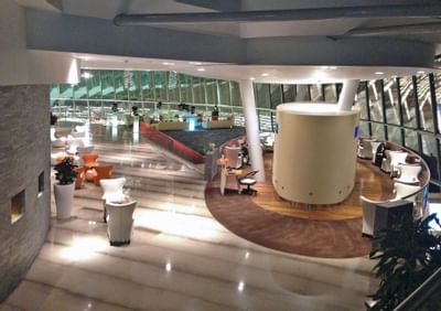 Kufic Lounge at The Torch Doha Hotel in Qatar